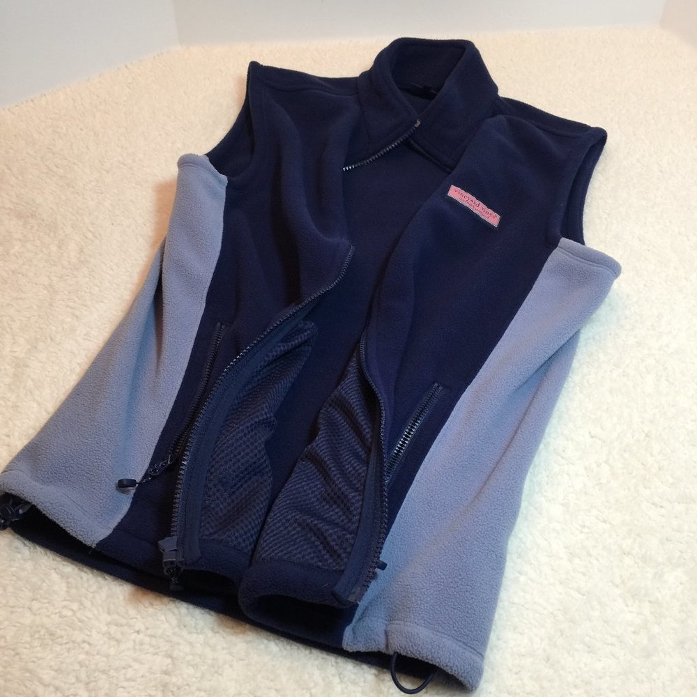 Vineyard Vines Navy Fleece Vest. Women’s Size XS. - Picture 6 of 16